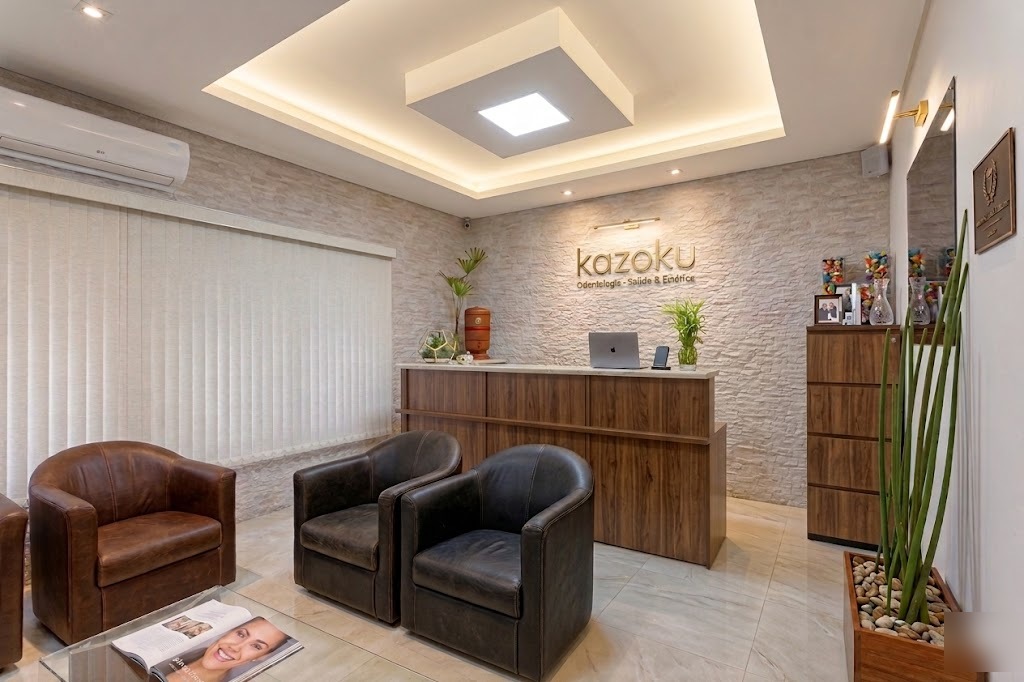 Recepção da Kazoku Odontologia no Jardim Anália Franco